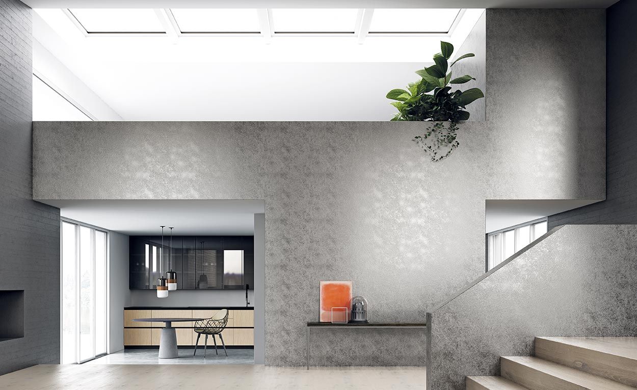 Benátska omietka - Grimani - dekoratívna povrchová úprava pre interiéry - pre rôzne povrchy - s kovovým vzhľadom.