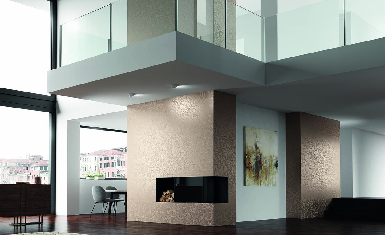 Benátska omietka - Marcopolo luxury - dekoratívna záverečná úprava pre interiéry - rafinované textúry s jemným metalizovaným efektom.